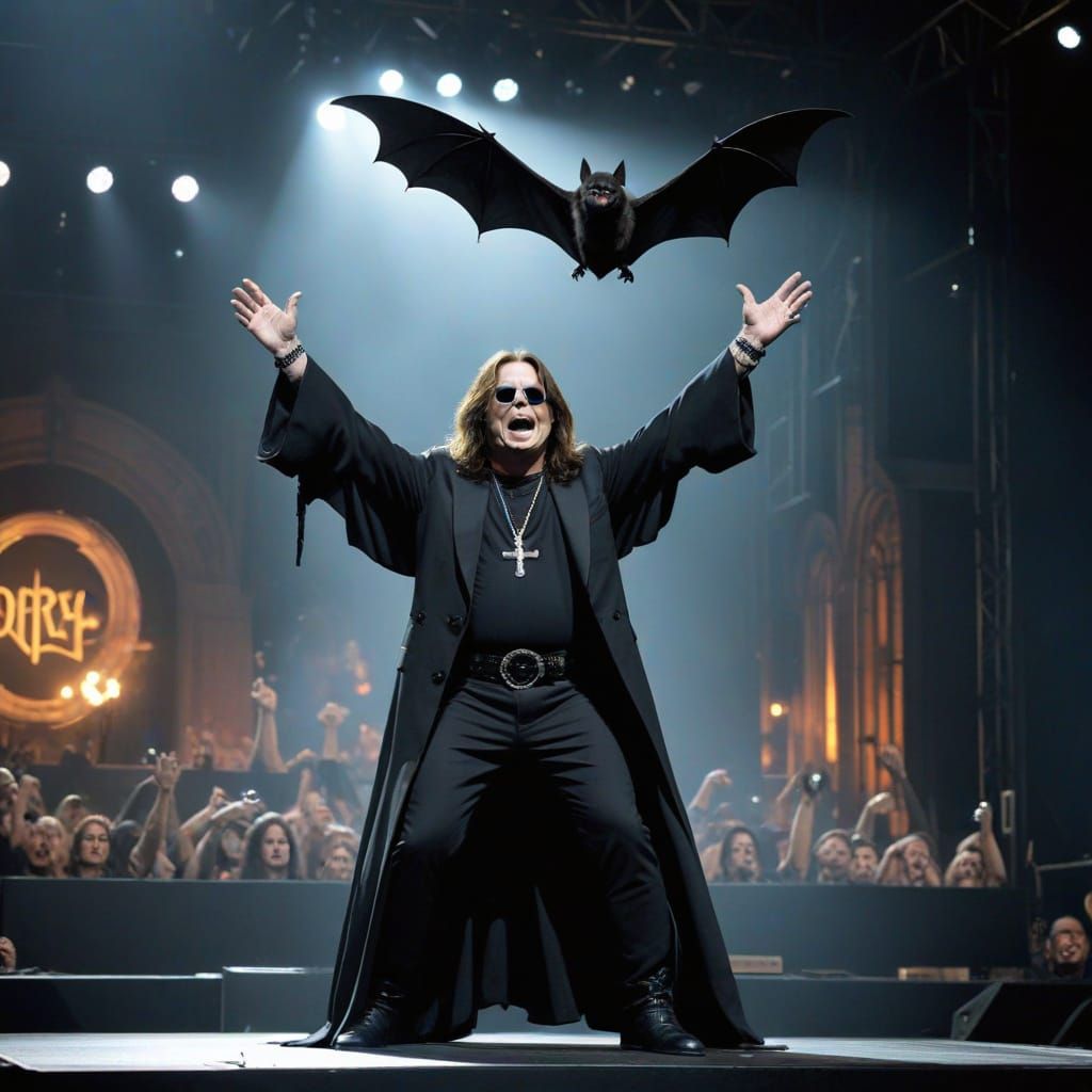 Ozzy Osbourne Concert with Bat and Crazy Train