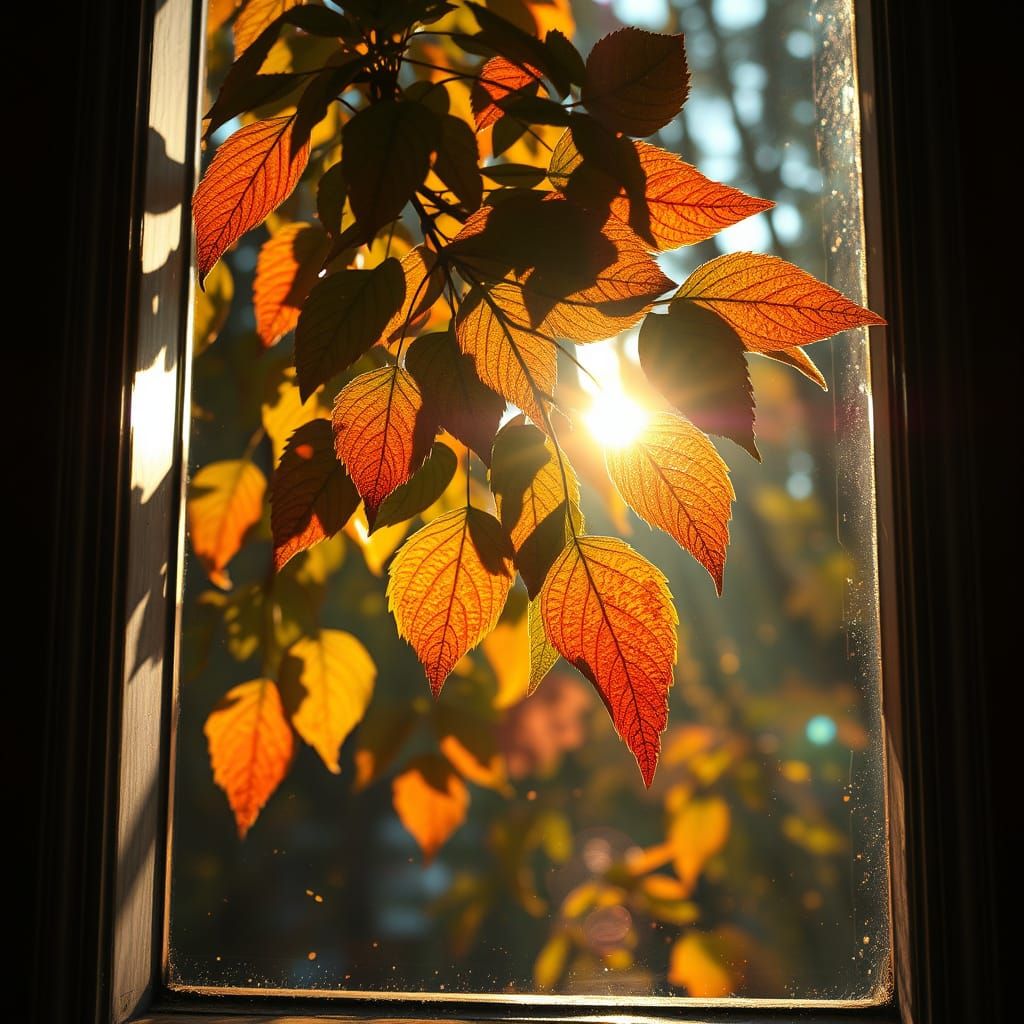 Sun-Flecked Leaves Through Window - Concept Art