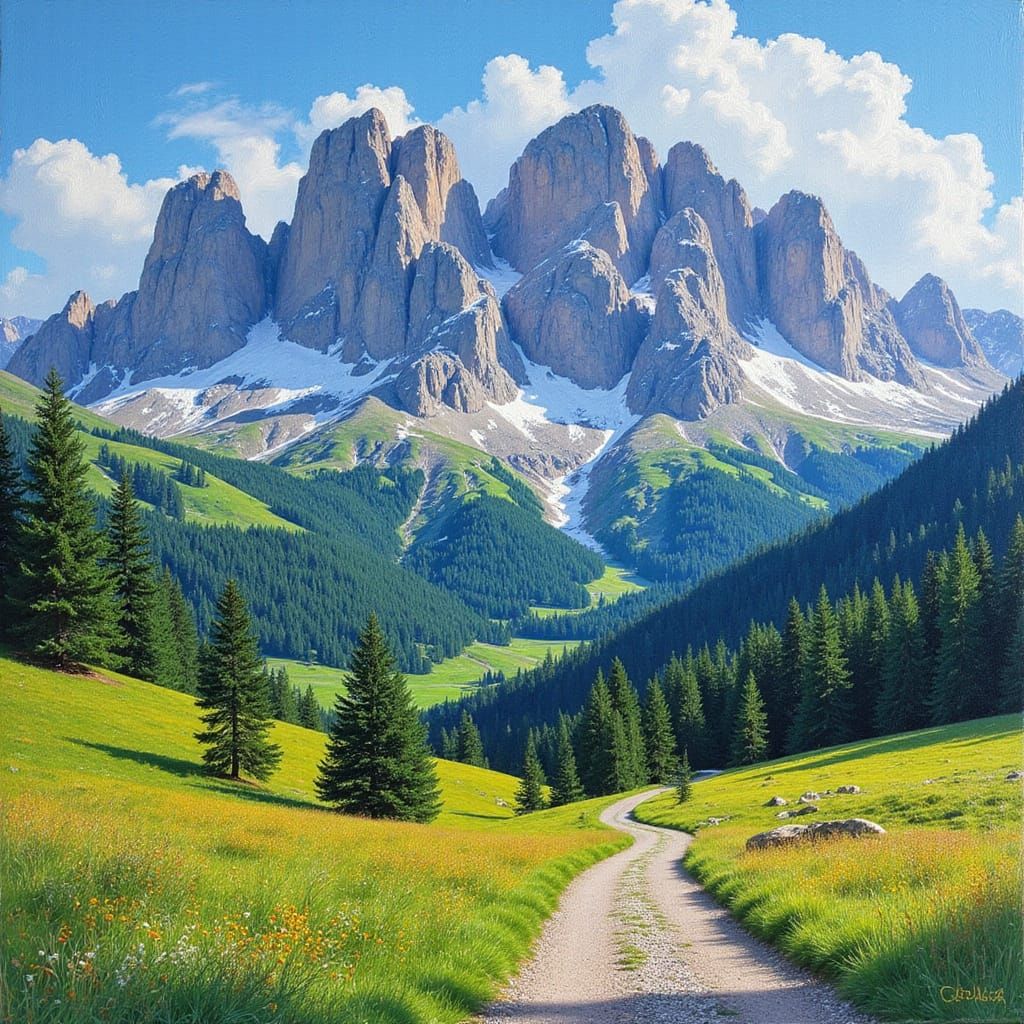 Impressionist Masterpiece: Dolomites in Italy with Expressiv...