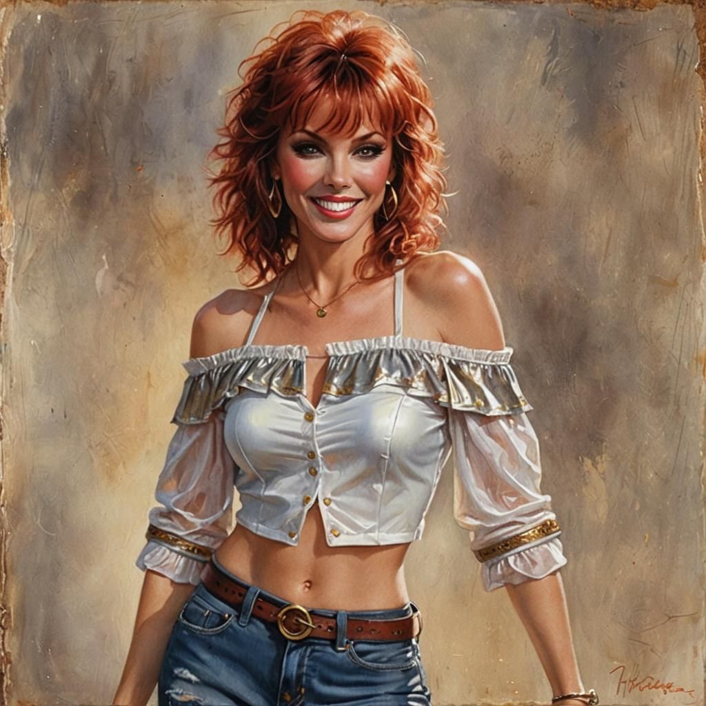 Photorealistic Portrait in Metallic Tones