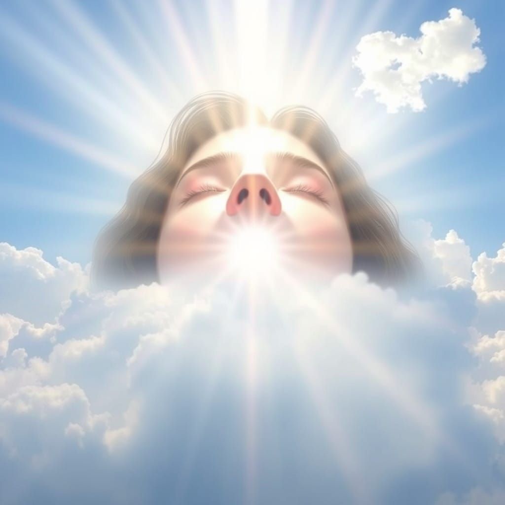 Blessed Divine Encounter in Soft Focus