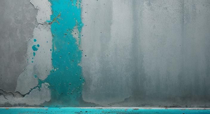 Abstract Turquoise Splatter on Concrete Texture