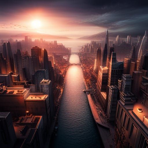 Epic Cinematic Painting of Craziness as Heaven