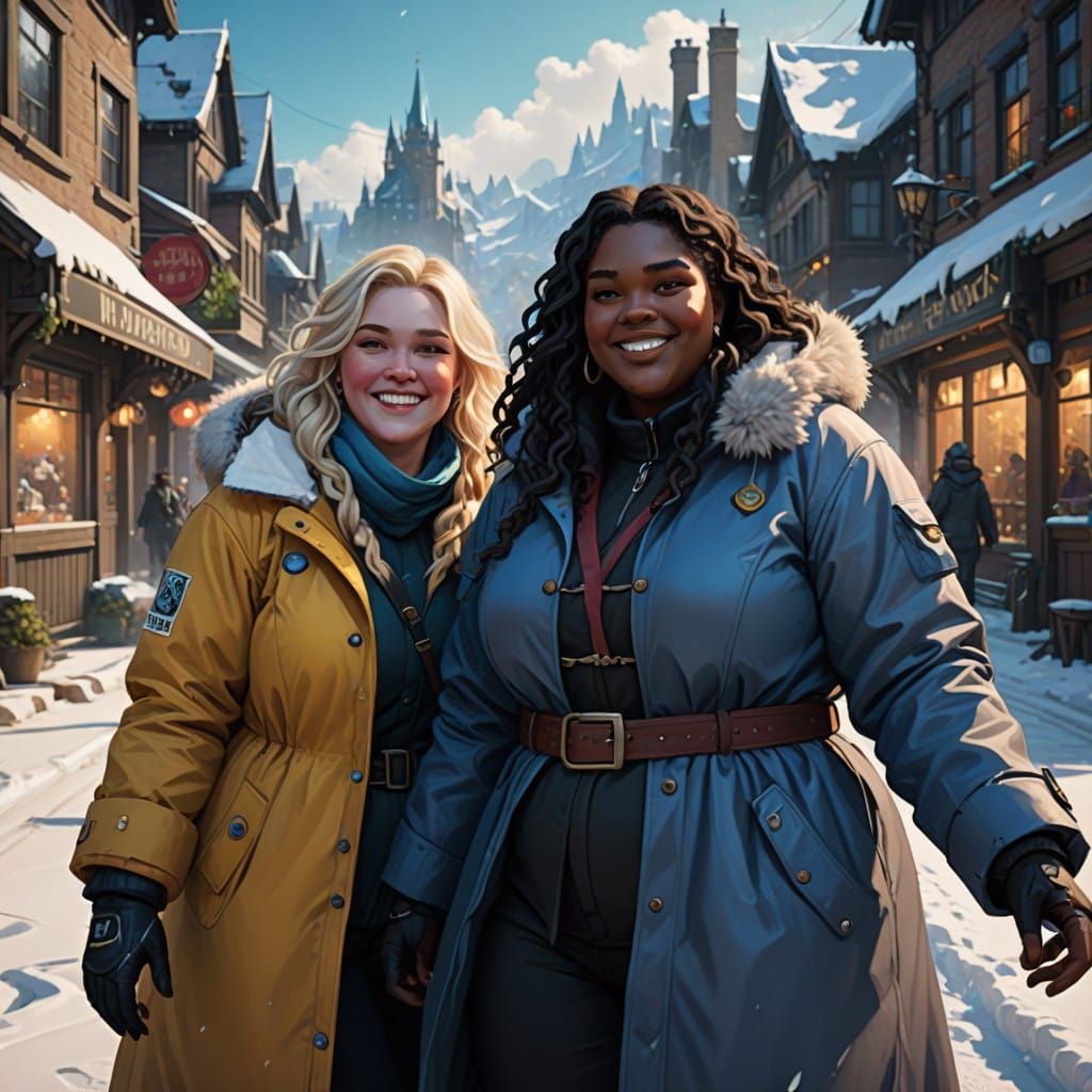 Winter Wonderland for Two: A Fantastical Lesbian Couple