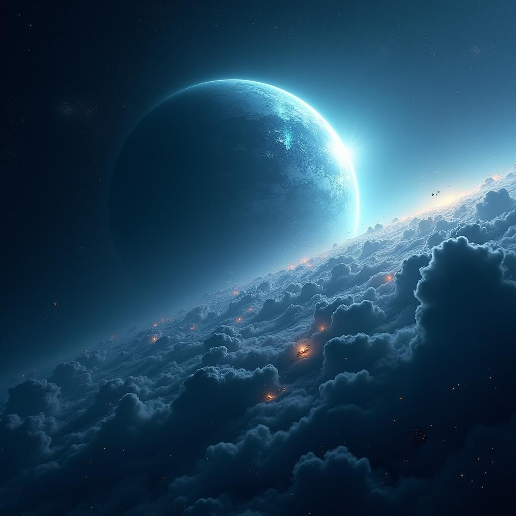 Luminous Planet at the Edge of Space