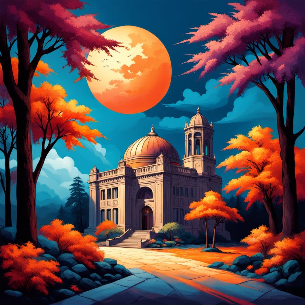 Turquoise Tropical Beach Sunset Panorama