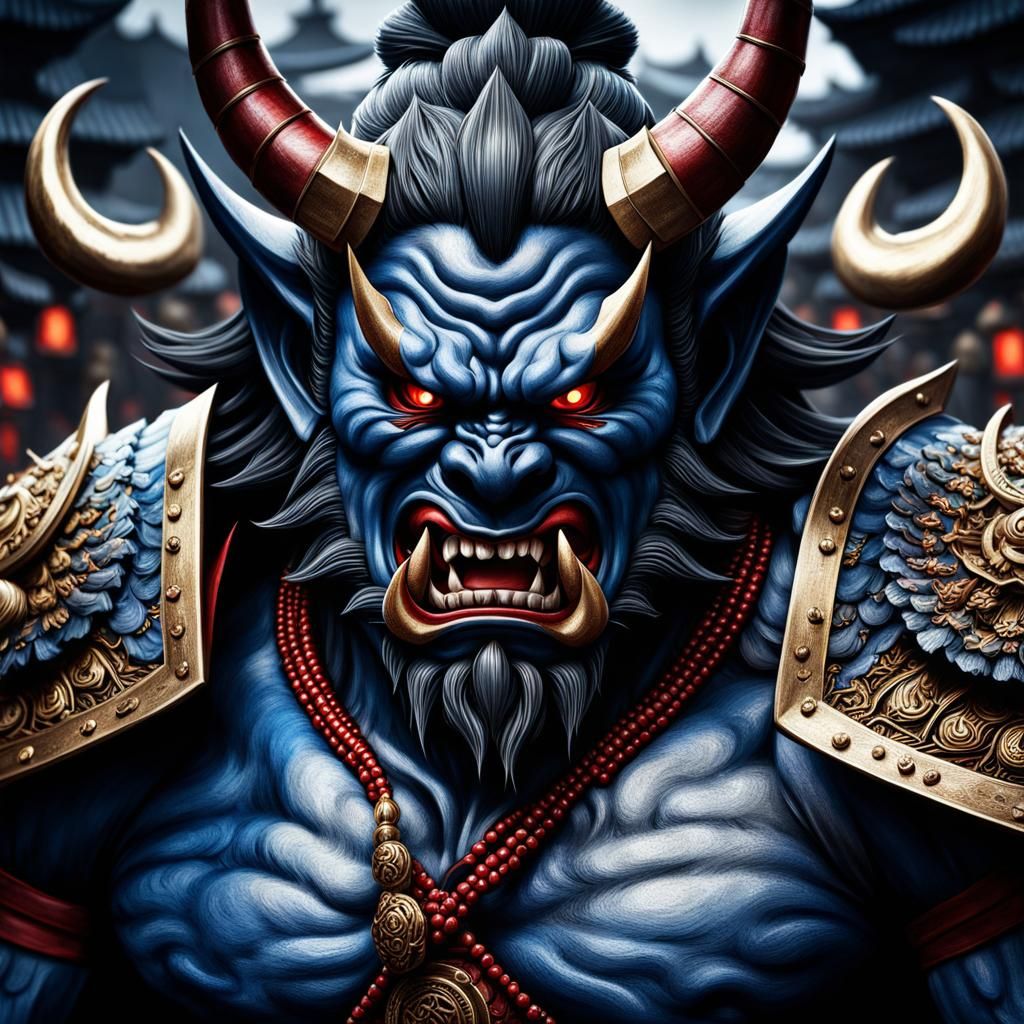 Angry Oni Leading Warriors