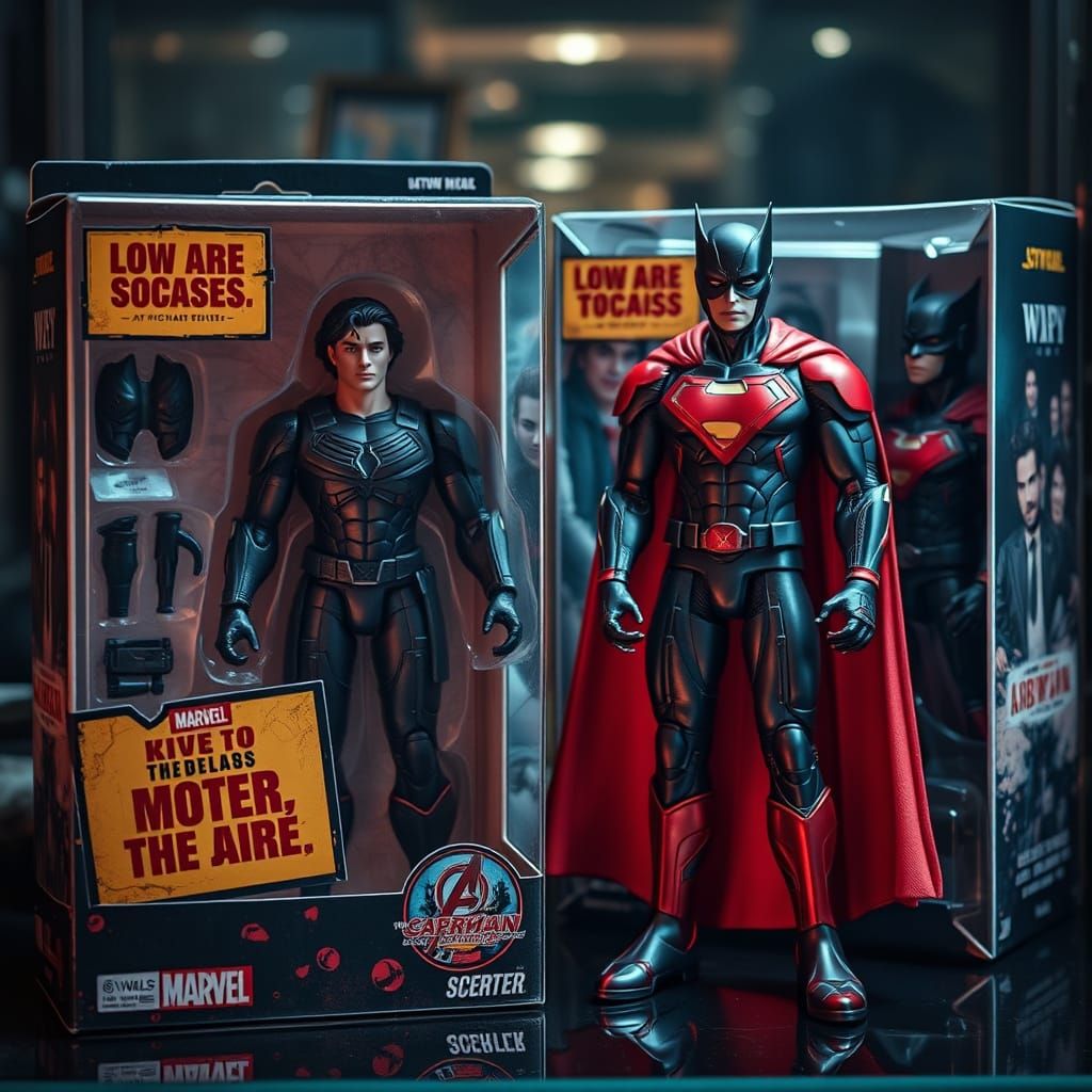 Heroes Among Collectibles: Superhero Figures in Realistic Sc...