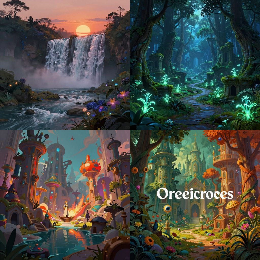 Fantastical Matte Painting with Deep Color Palette