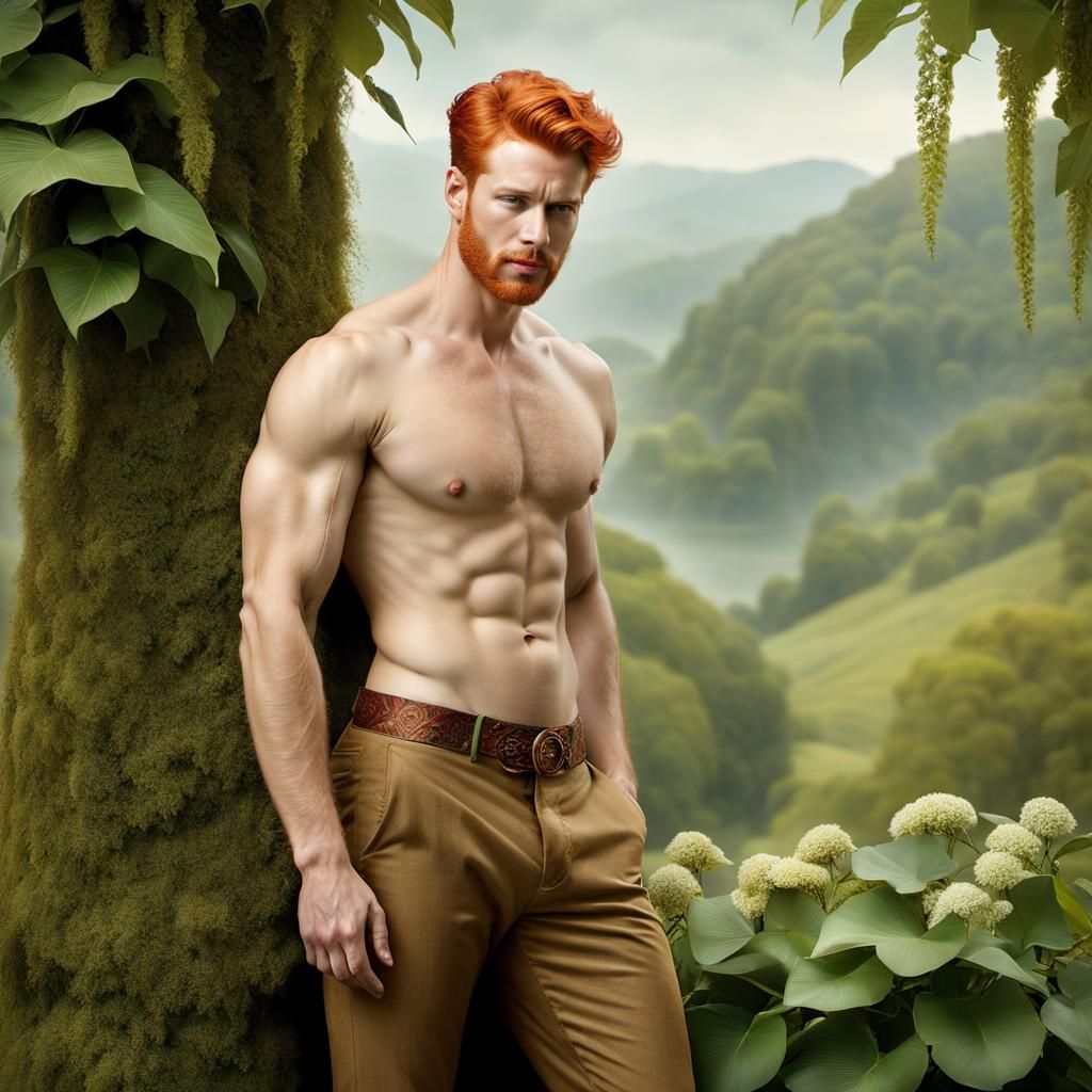 Redhead male model
