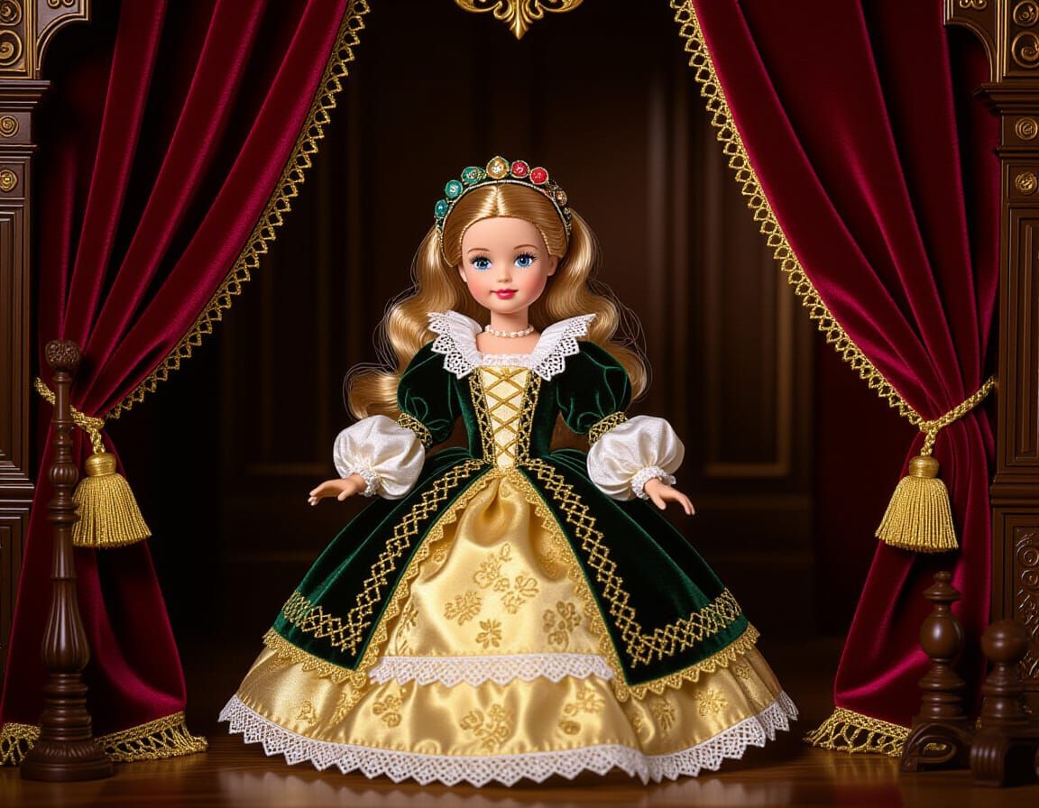 Barbie as Elizabethan Girl in Shakespeare Play
