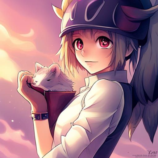 Furry Character in Anime Style