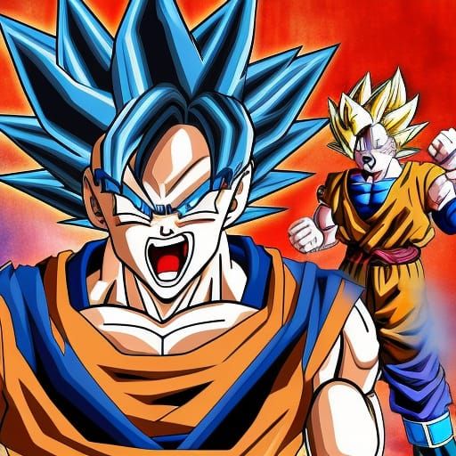 Goku in Epic Dragon Ball Z Fight
