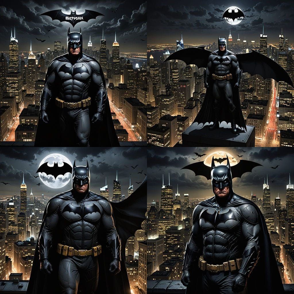 Donald Trump as Batman in Bat Signal