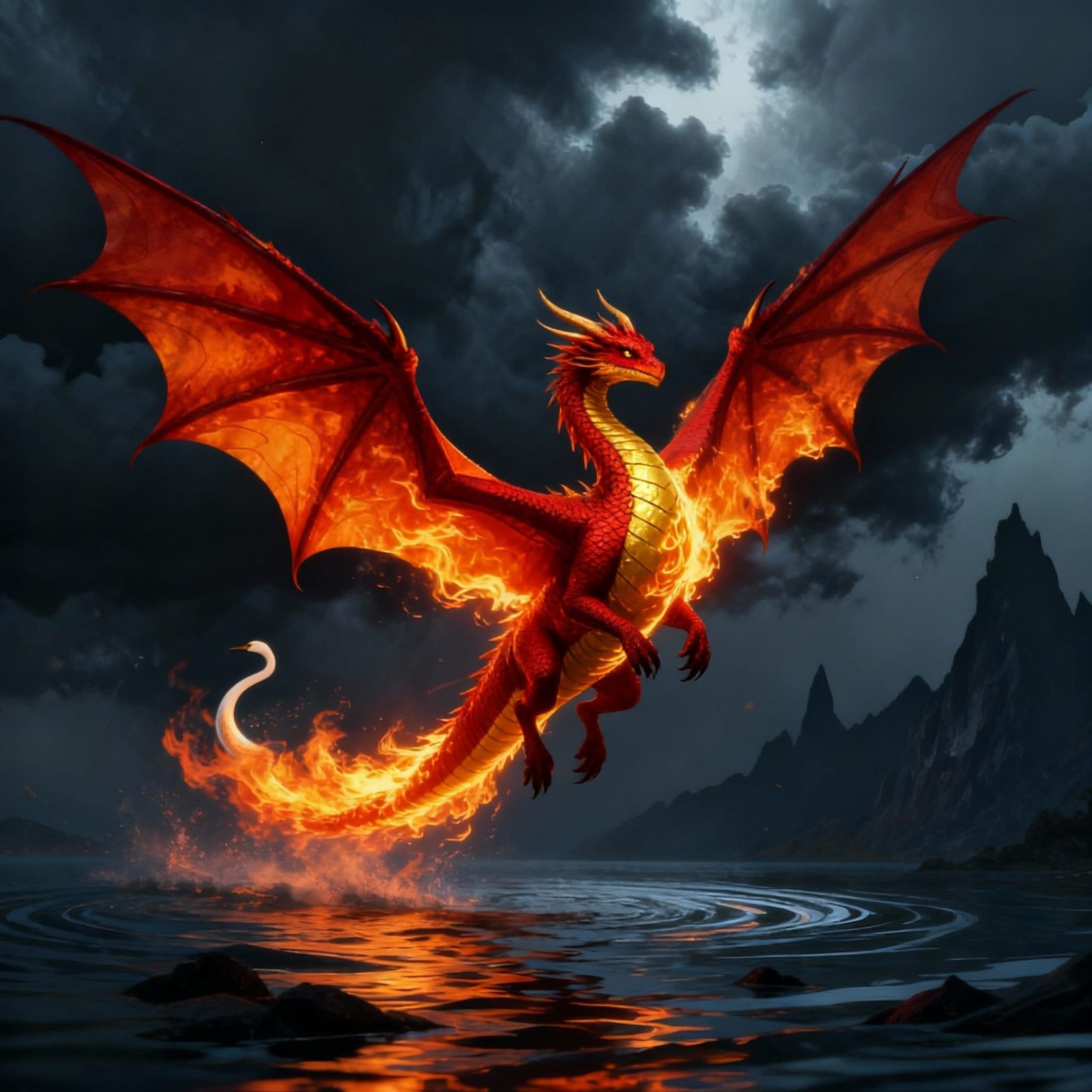 Mythical Skywing and Fire Swan Fusion