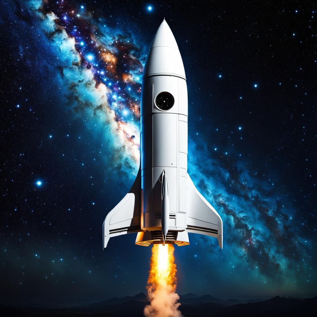 Futuristic Food Rocket Blasts Off in Space