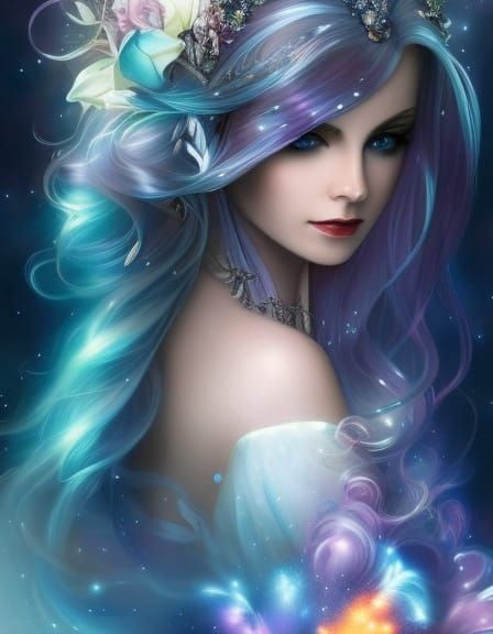 Moon Prince in Crystal Castle: Hyperdetailed Fantasy