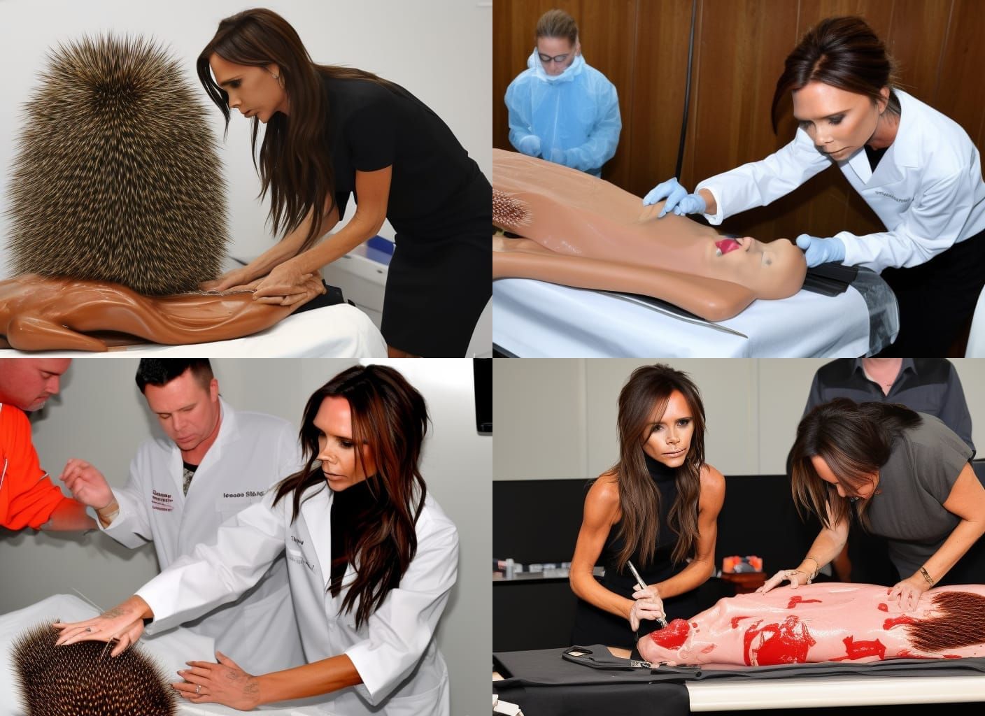 Victoria Beckham Performs Porcupine Autopsy
