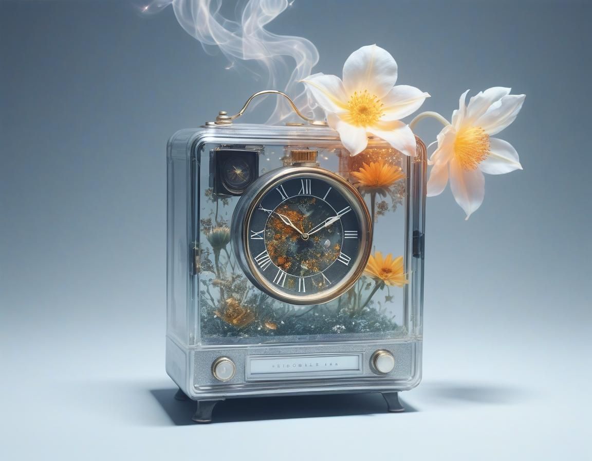 Ethereal Floral Art: Luminous and Abstract