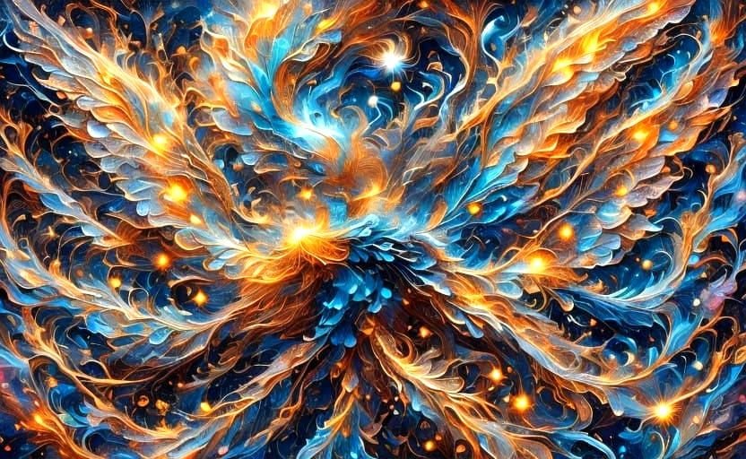 Magical Opalescent Florals with Vibrant Glitter