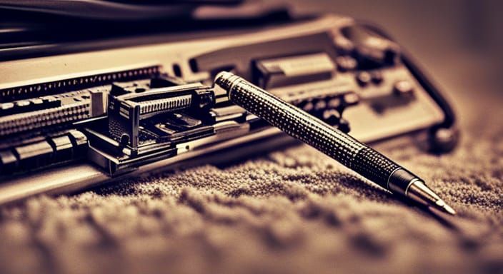 Creative Communication Workspace with Pen and Computer