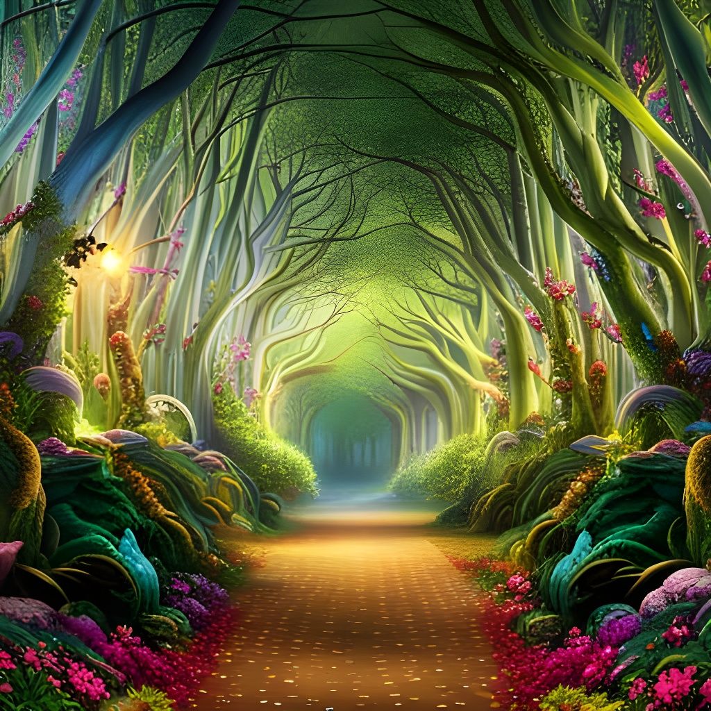 Enchanted Forest in Rich, Vibrant Colors