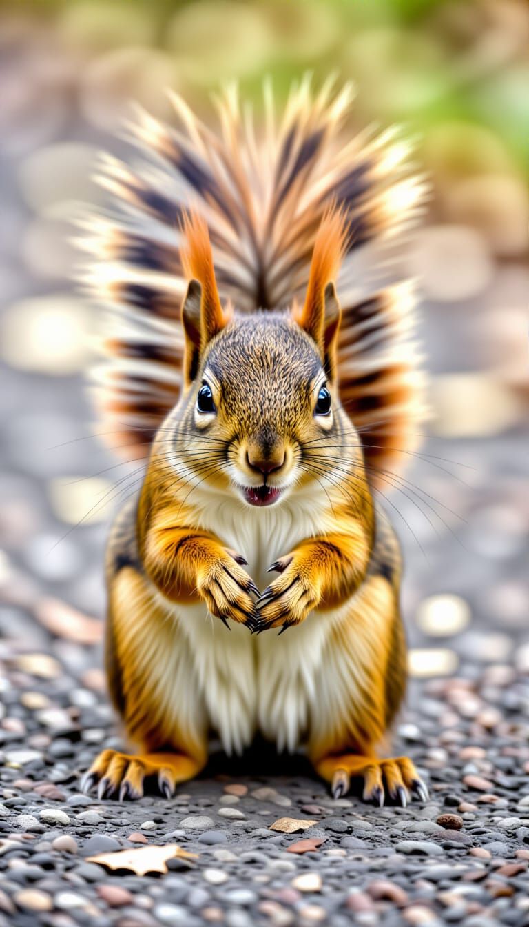 Mischievous Squirrel AI Image