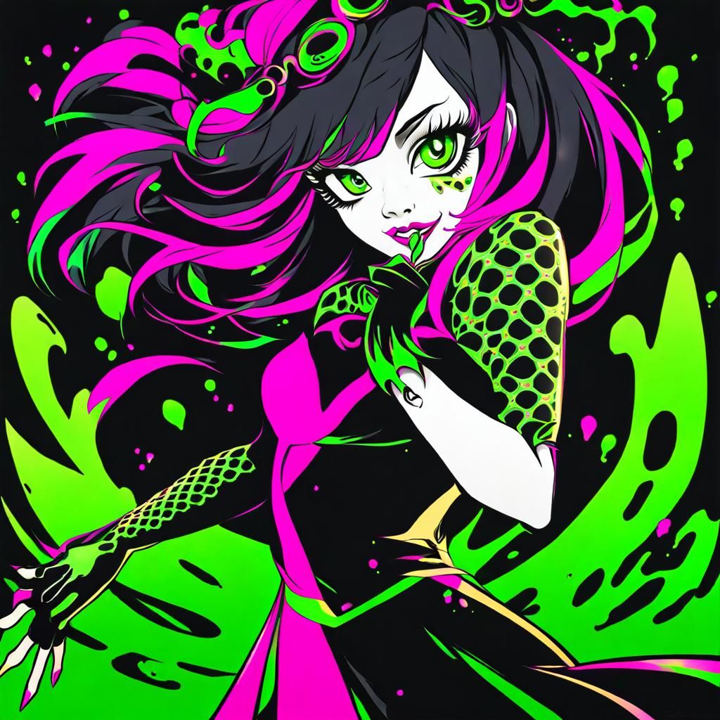 Ethereal Portrait of a Poisonous Girl