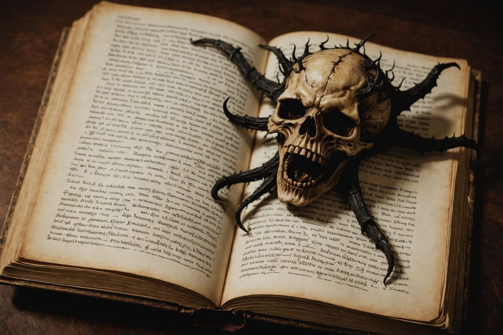 Necronomicon: Unholy Words in Open Book