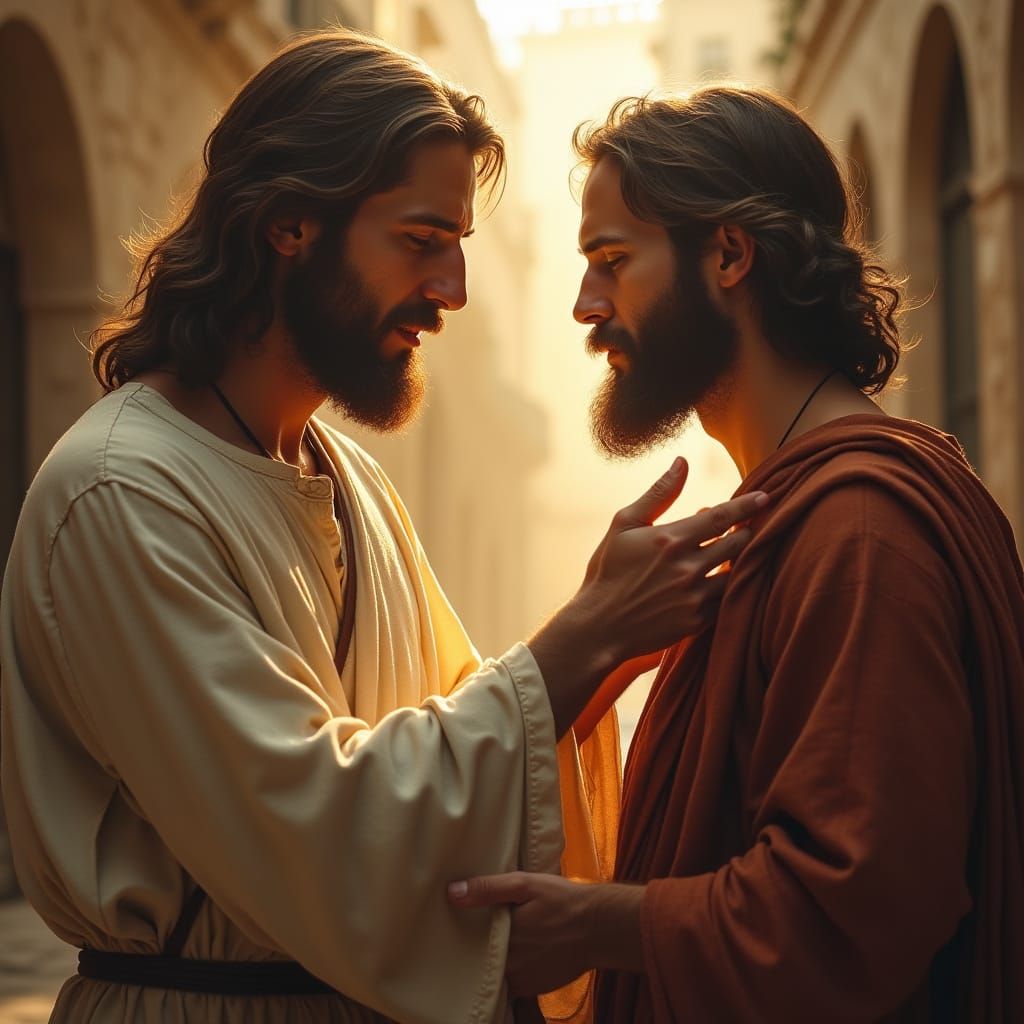 Compassionate Jesus Performs Miraculous Healing in Renaissan...