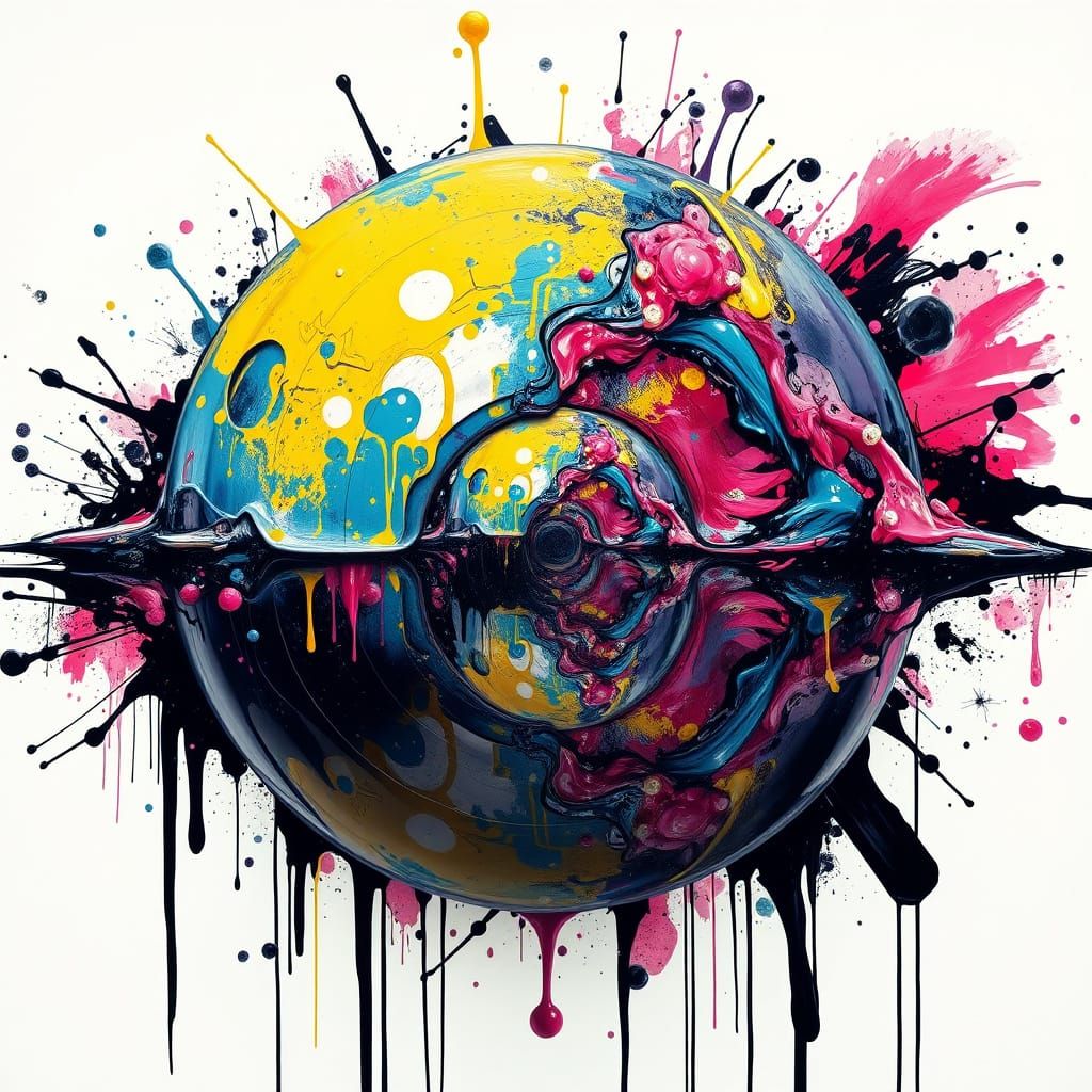 Colorful Graffiti Art with Polychromatic Details