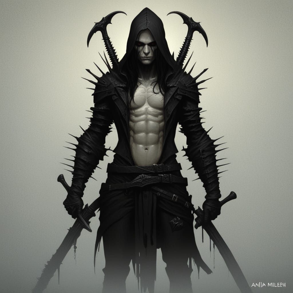 Grimdark Fantasy World in Darkened Medieval Style