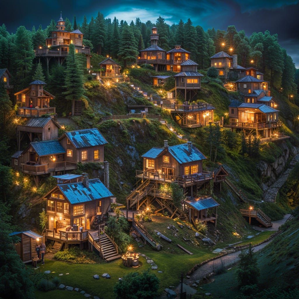 Tiny Homes in Giant Boot, Comic Book Art