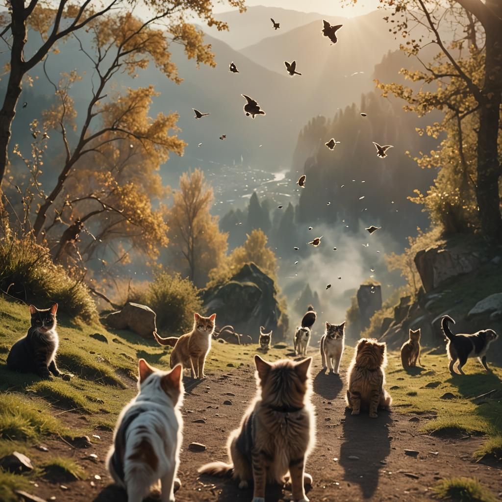 Cats and Dogs Falling from the Sky