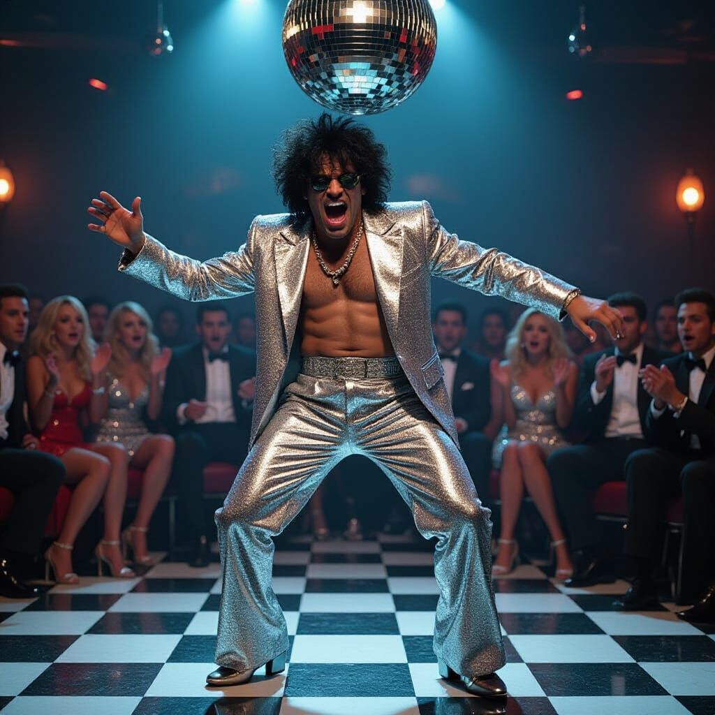 Grotesque Disco Dancer in 1970s Nightmare