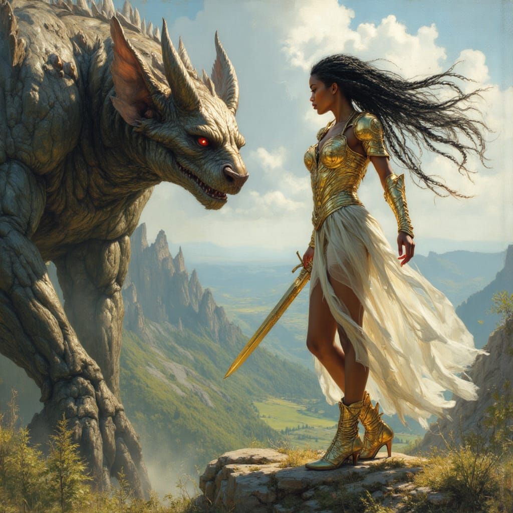 Kelly Rowland Battles Demon on Mountain Top in Hyperrealisti...