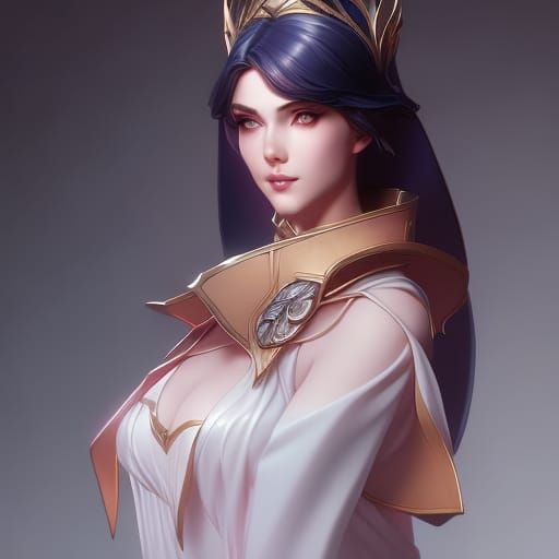 Snow White in Modern Wear: Hyperdetailed Portrait