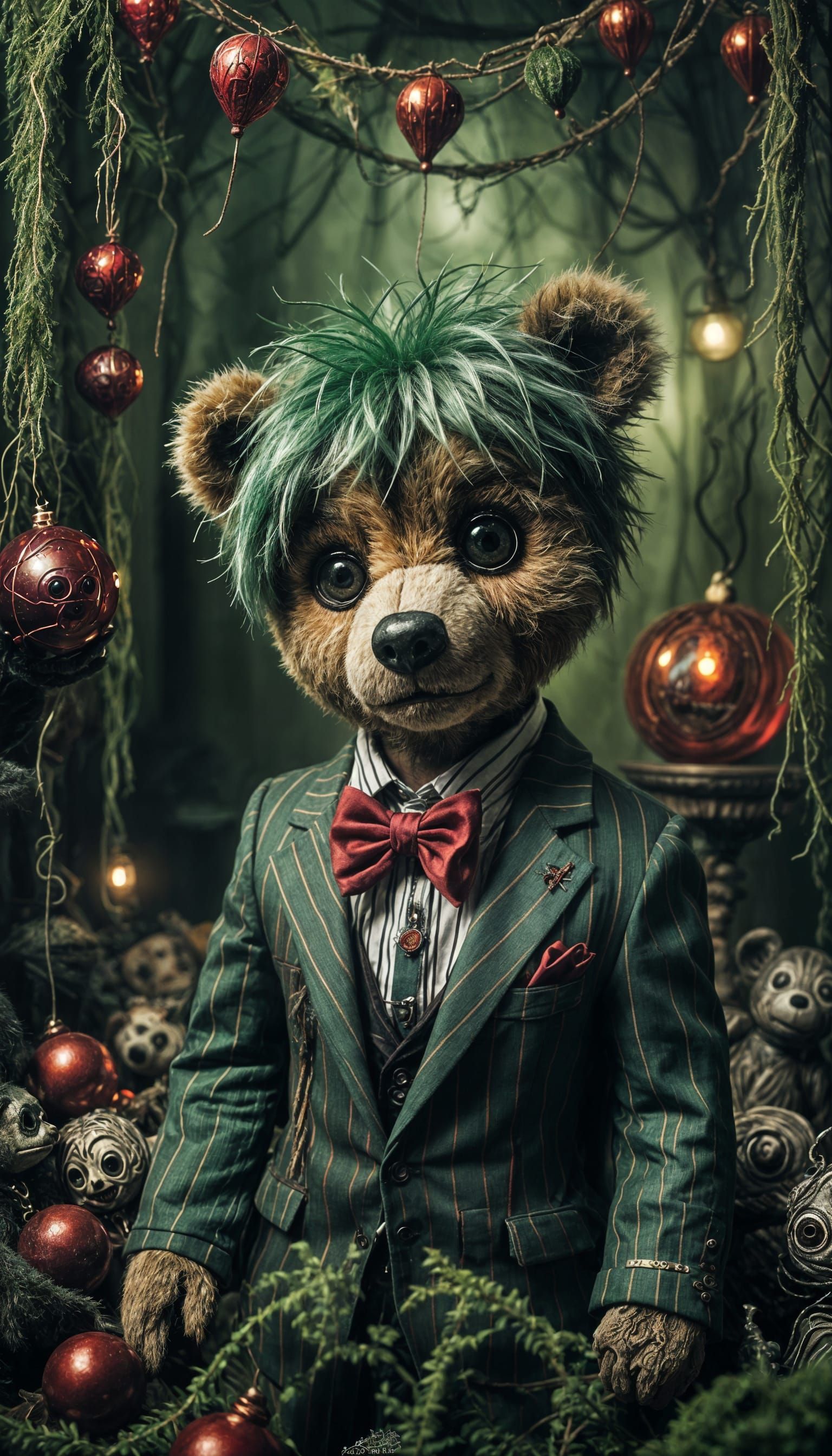 Beetlejuice Teddy Bear with Special Effects