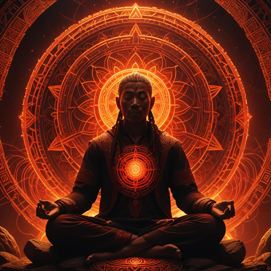 Root Chakra Meditation with Glowing Red Aura