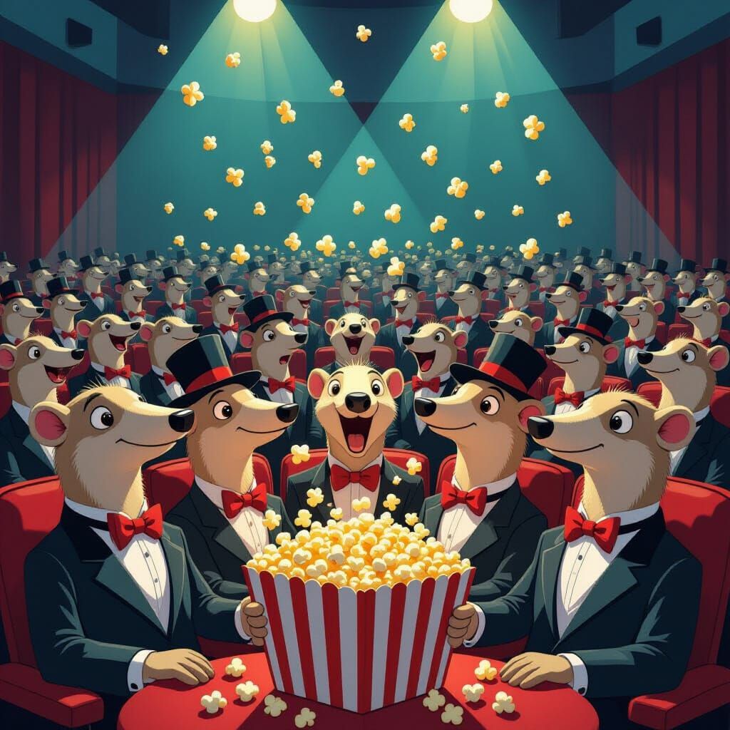 Anteaters React to Popcorn Explosion in Packed Theater