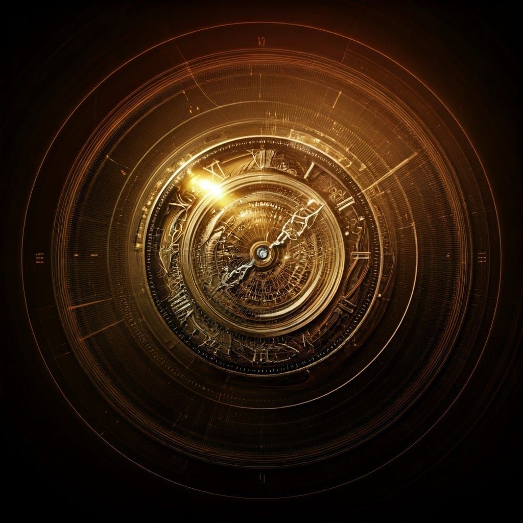 Abstract Clockwork Steampunk Fusion Art