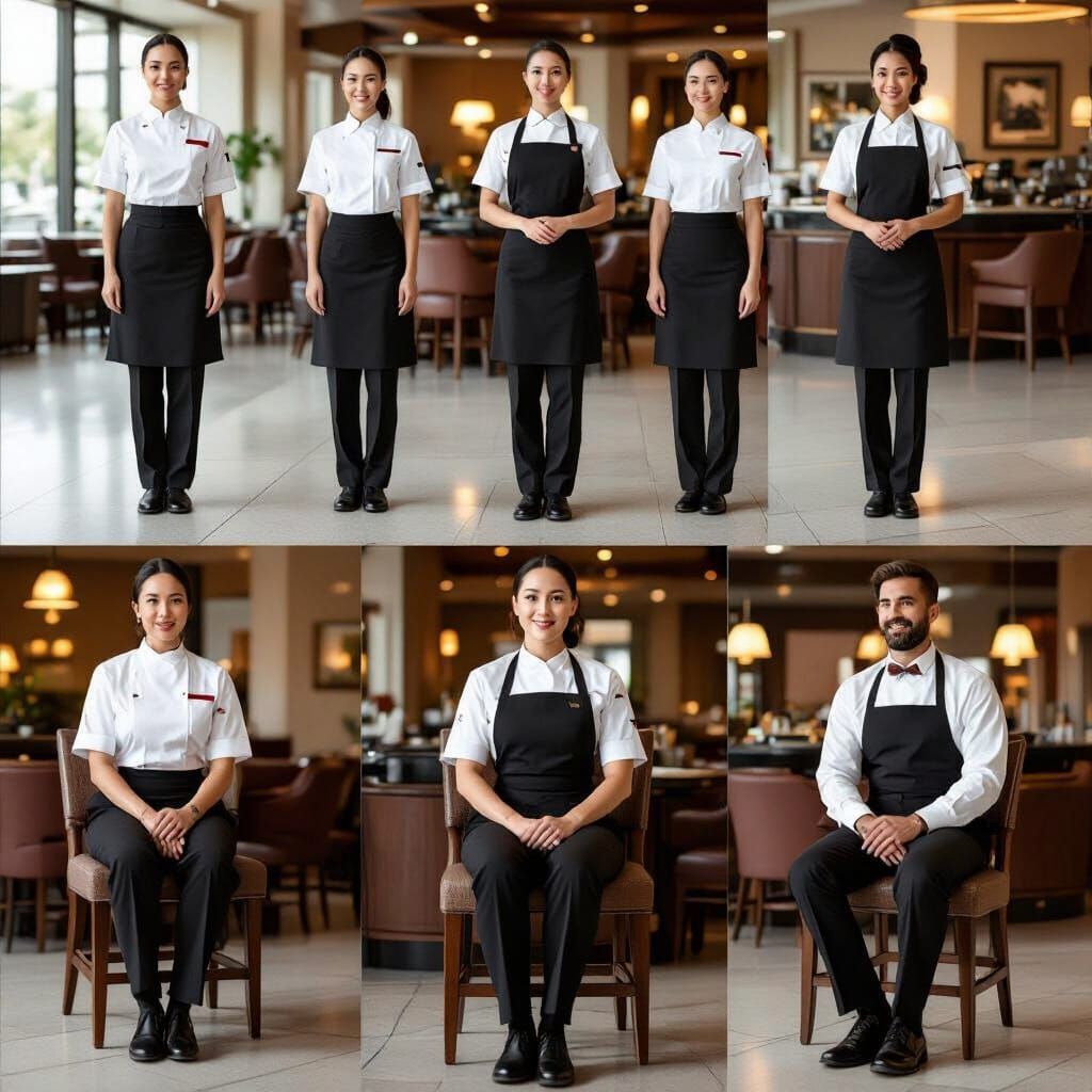 Hospitality Staff Posture Guide: Standing and Sitting