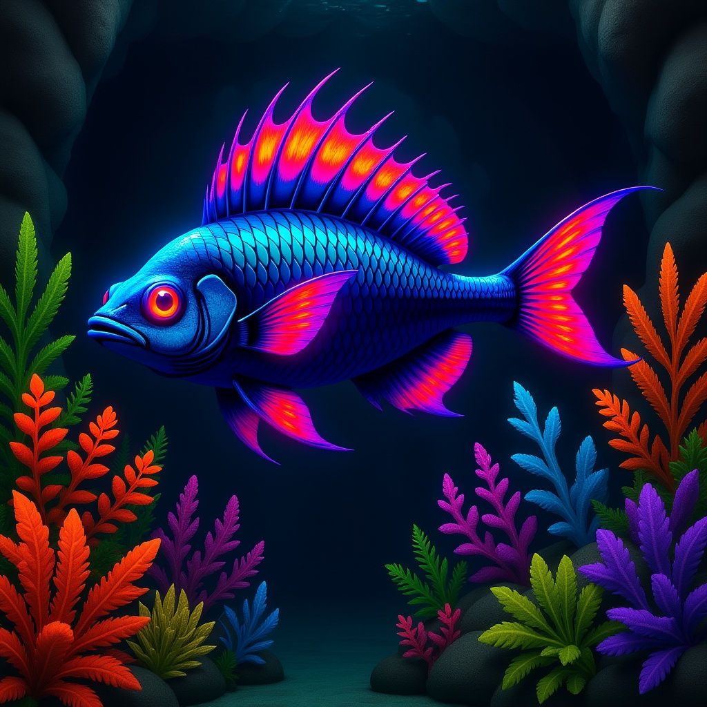 Hybrid Fish-Ferret Creature in Hyperrealistic Style