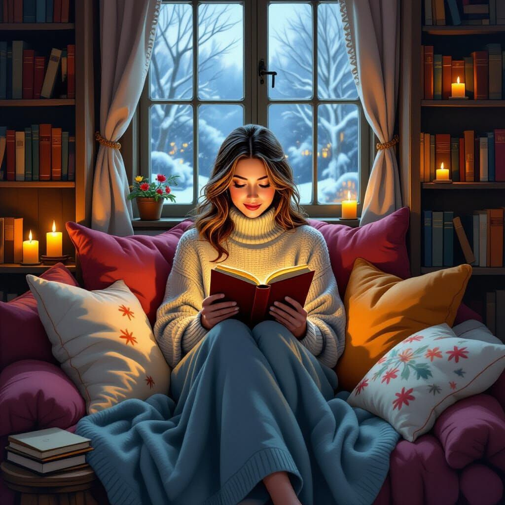 Cozy Reading Nook in Storybook Style