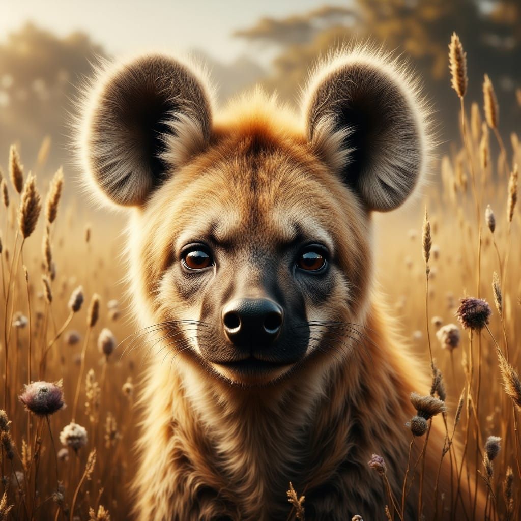 Hyena Roaming the African Savannah