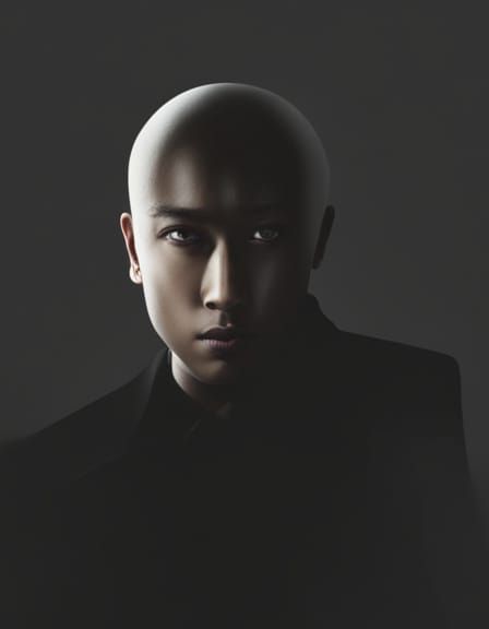 Shadowed Face: An Enigmatic Portrait