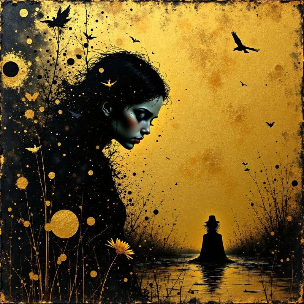 Mystical Dreamscapes in Golden Hues