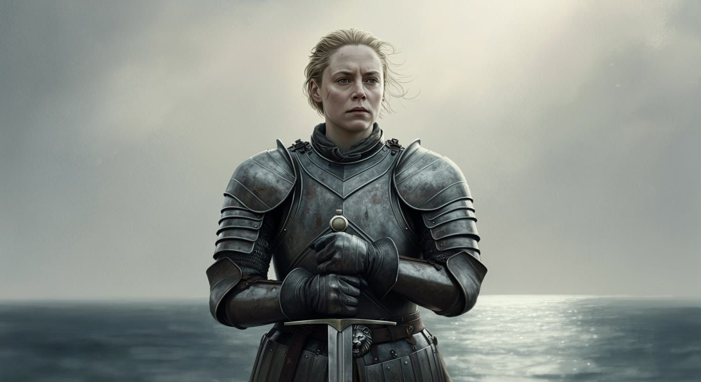 Brienne of Tarth: Dawn Vigil in Plate Armor