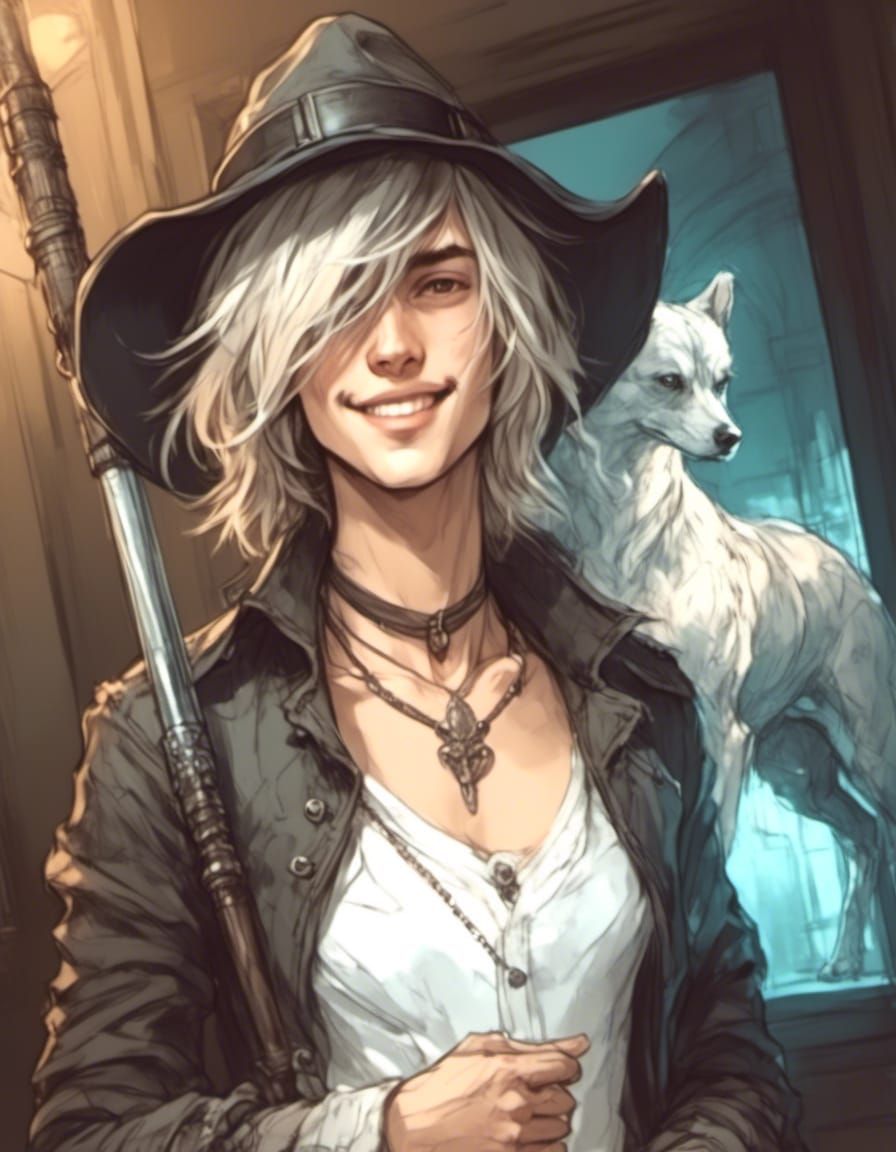 Androgynous Jock as Bloodborne Hunter