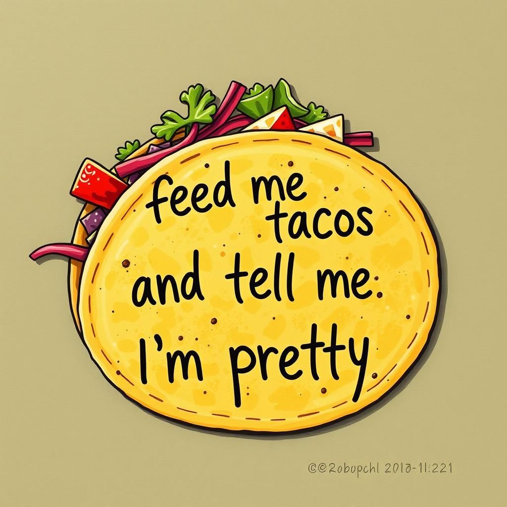 Talking Taco Demands Tacos and Compliments